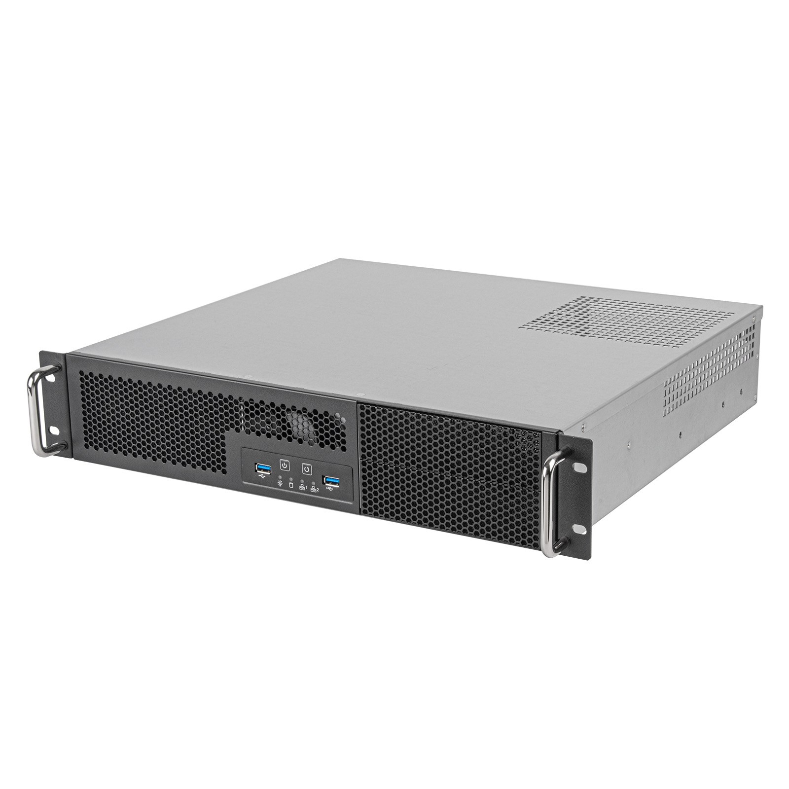 SilverStone SST-RM23-502-MINI - Rackmount szervergépház, 2U, Micro-ATX - fekete színű (SST-RM23-502-MINI)