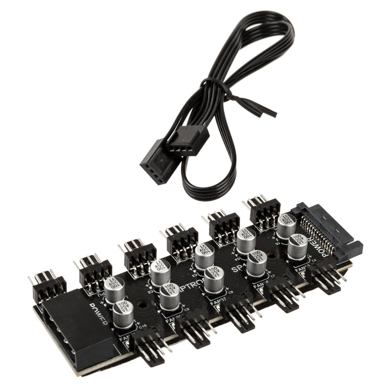 Lamptron SP105 10x PWM ventilátor hub (LAMP-SP105)