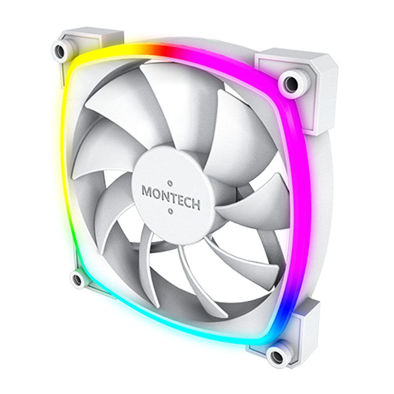 Montech AX120 PWM ARGB ventilátor - 120mm, fehér (AX120 PWM W)