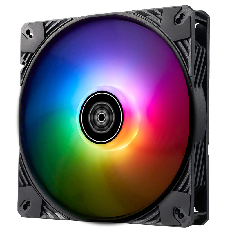SilverStone Shark Force ventilátor, ARGB - 140 mm, fekete (SST-SF140B-ARGB)