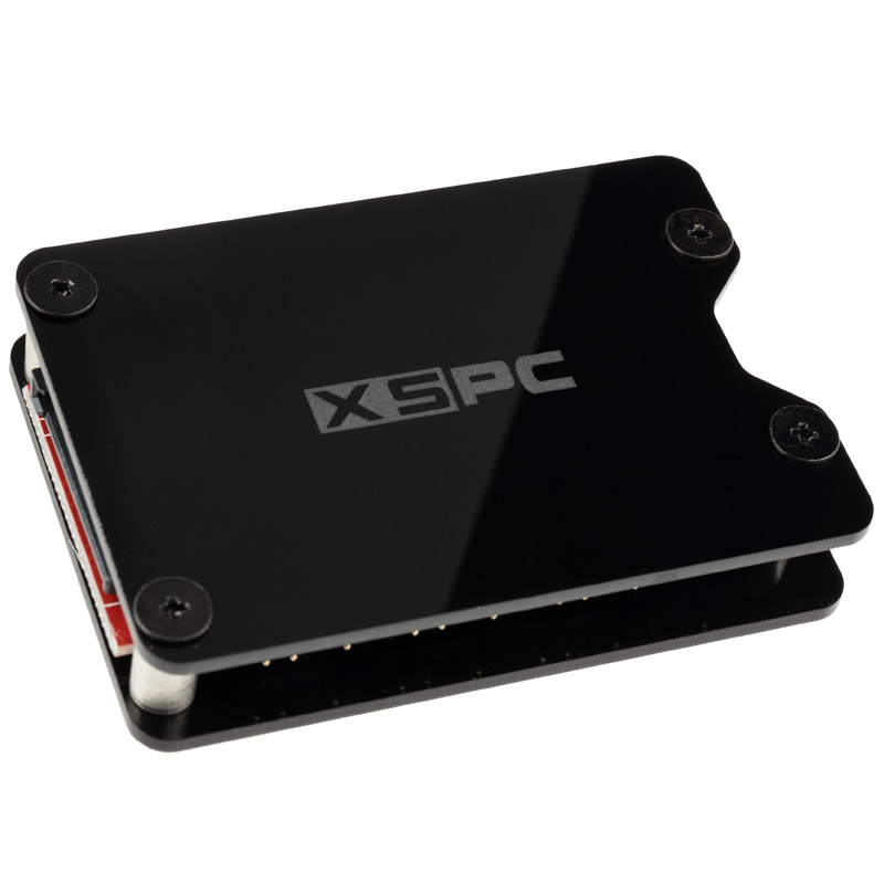 XSPC 8-csatornás, 3-tűs, 5 V, címzett RGB elosztó hub - SATA tápellátású, fekete (5060175589958)