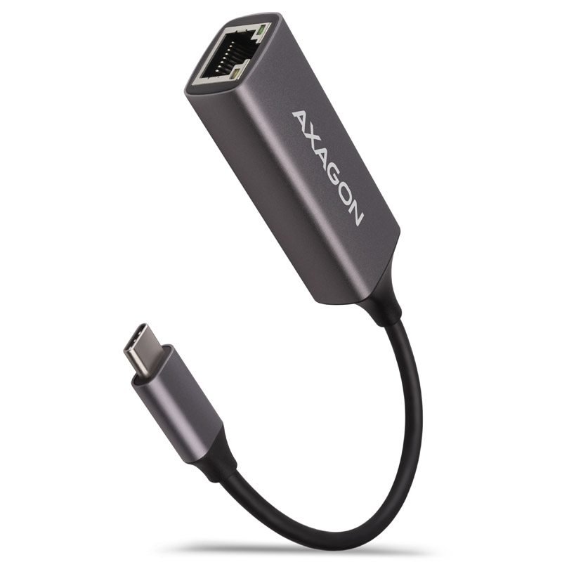 AXAGON ADE-TRC Gigabit Ethernet 10/100/1000 adapter - USB 3.1 Type C, titánszürke (ADE-TRC)