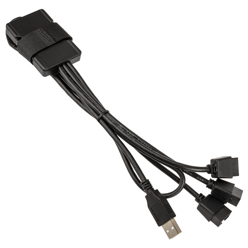 Lian Li PW-U2TPAB USB hub - fekete (PW-U2TPAB)