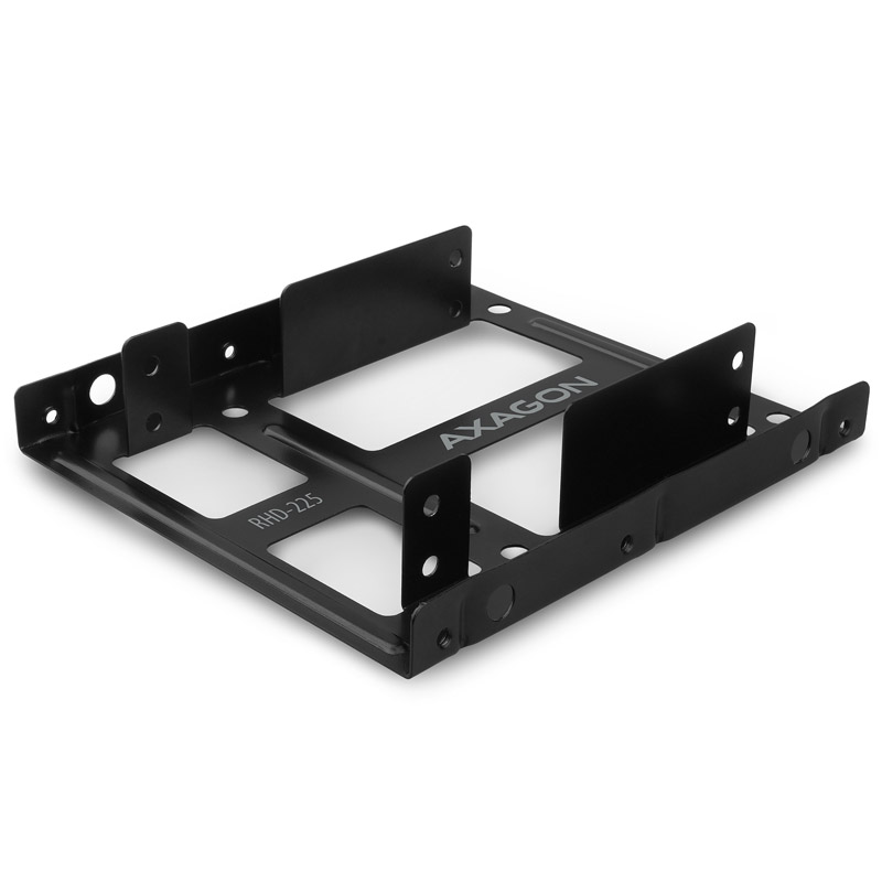 AXAGON RHD-225 szerelőkeret 2x 2,5„ 3,5”-os foglalatba - fekete (RHD-225)