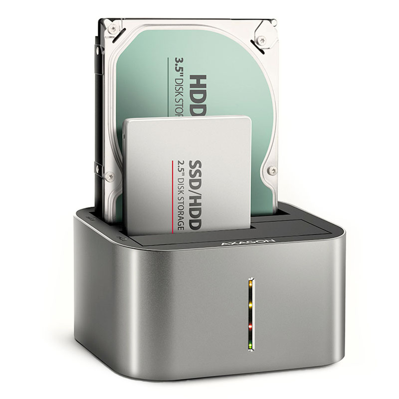 AXAGON ADSA-DC USB3.2 Gen1 - 2x SATA 6G CLONE DUAL HDD Dock Station ASMedia (ADSA-DC)