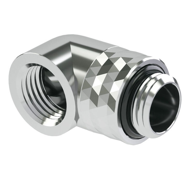Barrow Dazzle adapter 90°, forgatható, G1/4 külső/belső menet, ezüst (TDWT90-V2.5 S)