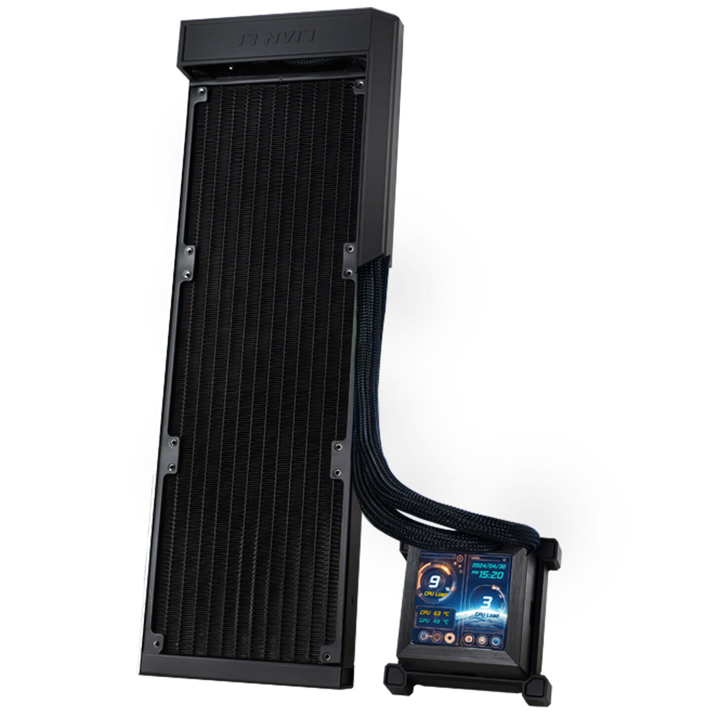 Lian Li Hydroshift LCD 360 ARGB vízhűtés, ventilátor nélkül - fekete (HSLCD36NB)