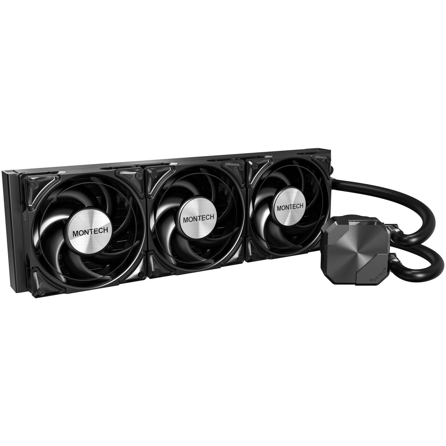 Montech HyperFlow Silent AiO vízhűtés - 360mm, fekete (HYPERFLOW SILENT 360 (B))
