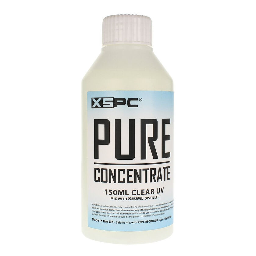 XSPC Pure hűtőfolyadék koncentrátum, 150 ml - víztiszta, UV (5060596651722)