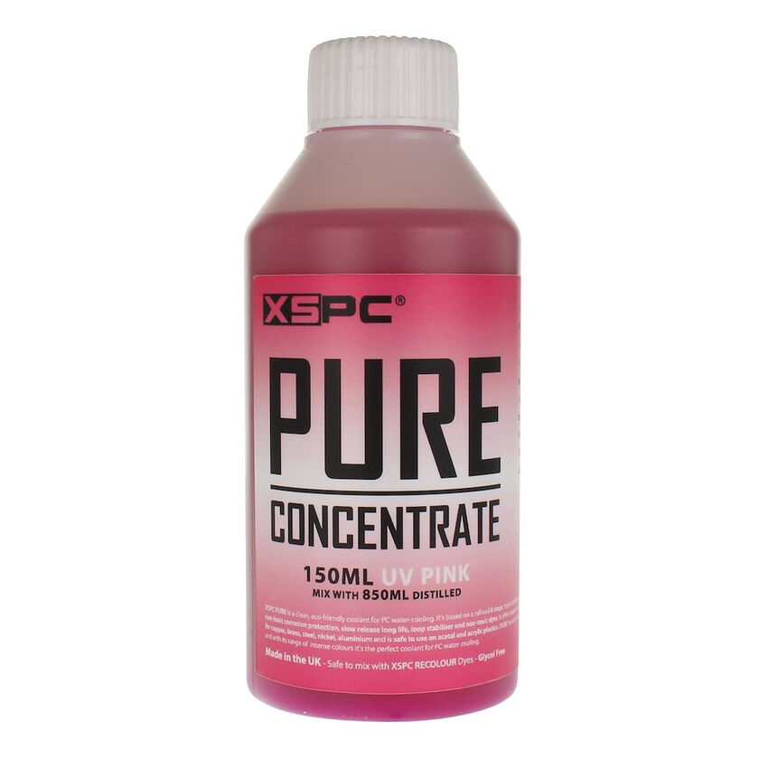 XSPC Pure hűtőfolyadék koncentrátum, 150 ml - pink, UV (5060596651753)