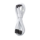CableMod C-Series Pro csatlakozókábel – A változat, 90°, 16-pin – 2x8-pin PCIe, fehér (CM-PCSR-16P2-RAN60KW-5PW-R-SS)