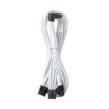 CableMod C-Series Pro csatlakozókábel – A változat, 90°, 16-tűs – 3x8-tűs PCIe, fehér (CM-PCSR-16P3-RAN60KW-5PW-R-SS)