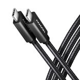 AXAGON BUCM32-CM05AB USB-C hosszabbító kábel, USB 3.2, 240 W PD - 50 cm, fekete (BUCM32-CM05AB)