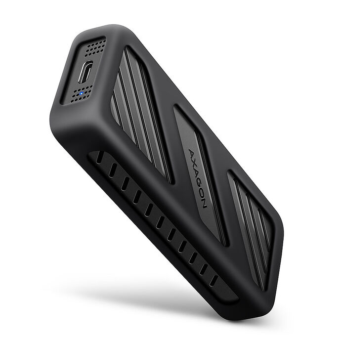 AXAGON EEM2-20G NVMe SSD ház, USB-C 3.2, 20 Gbps, 2230 - 2280 - fekete (EEM2-20G)