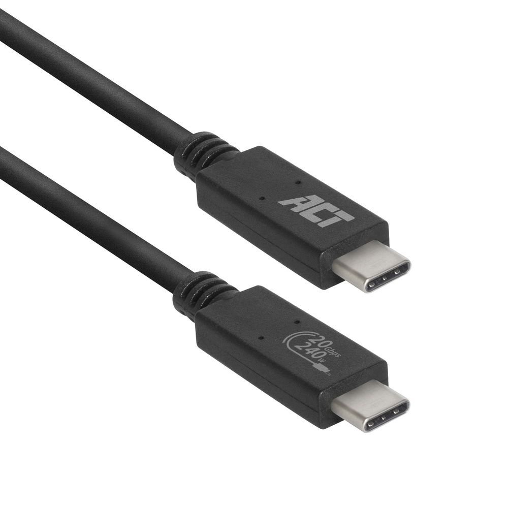 ACT AC7431 USB4 20Gbps connection cable C male - C male 1m USB-IF certified (AC7431)