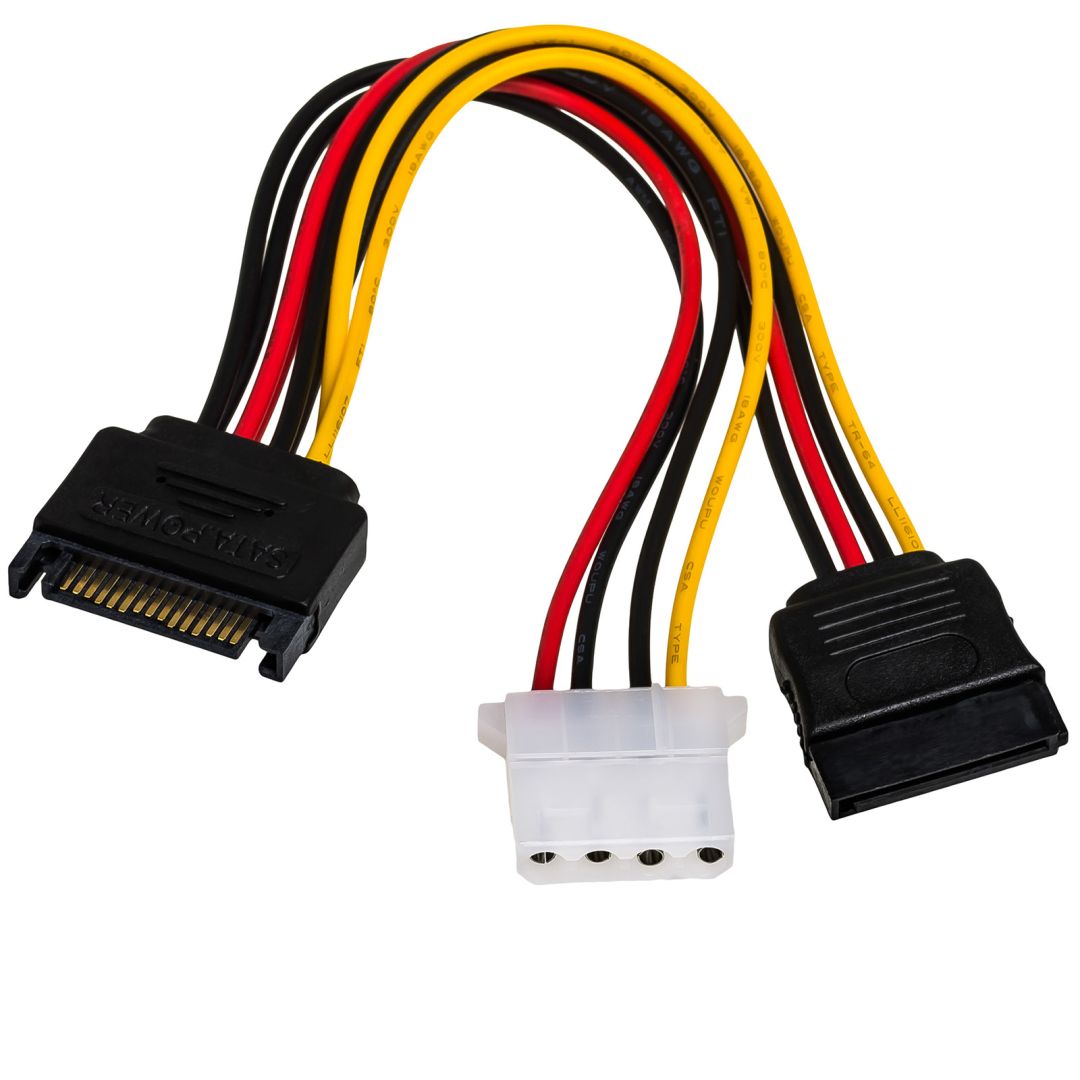 Akyga AK-CA-32 SATA /MOLEX átalakító Y kábel (AK-CA-32)