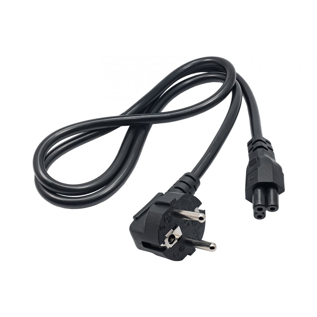 Akyga AK-NB-08A Cloverleaf Power Cable 1m Black (AK-NB-08A)