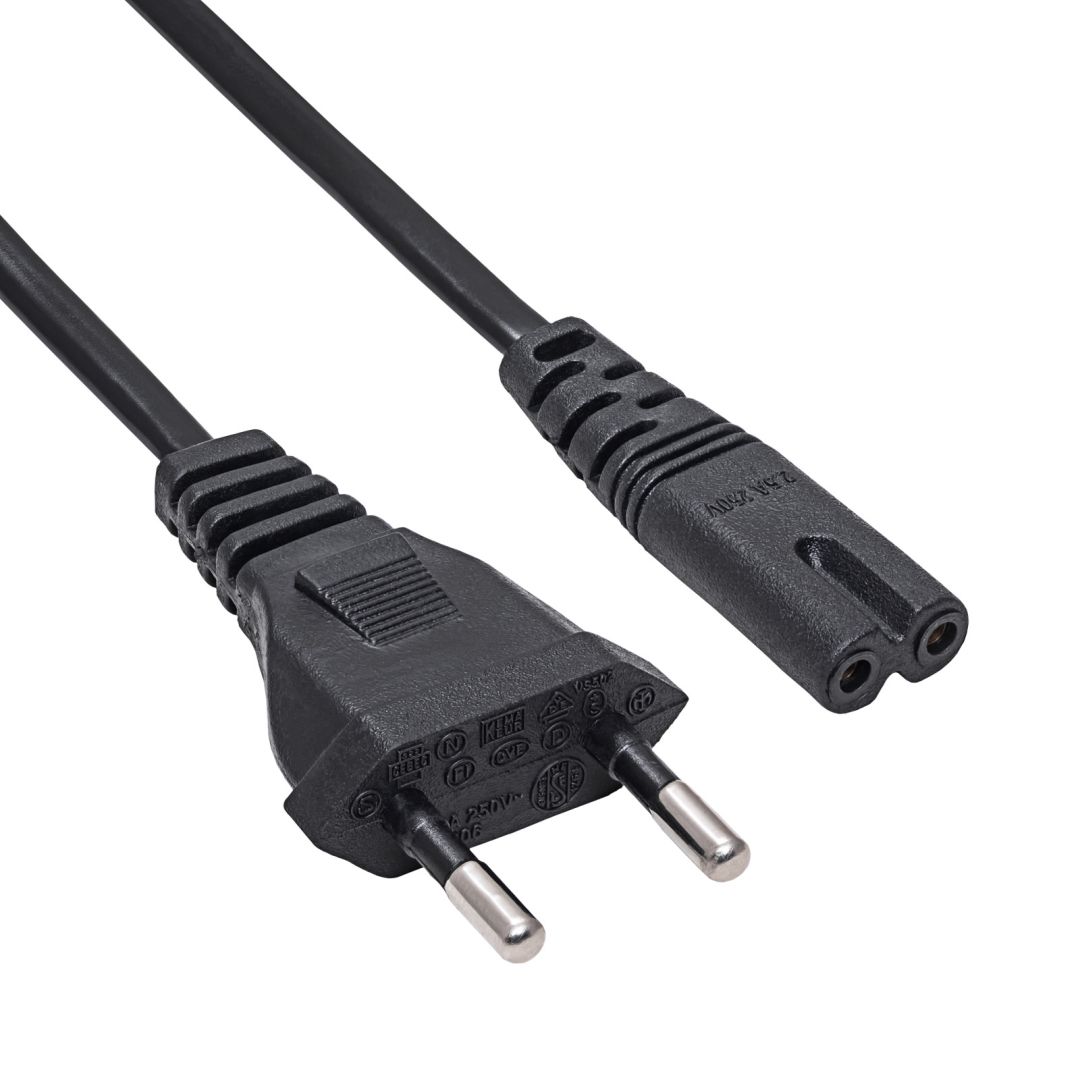 Akyga AK-RD-04A Tápkábel 0,5m Black (AK-RD-04A)