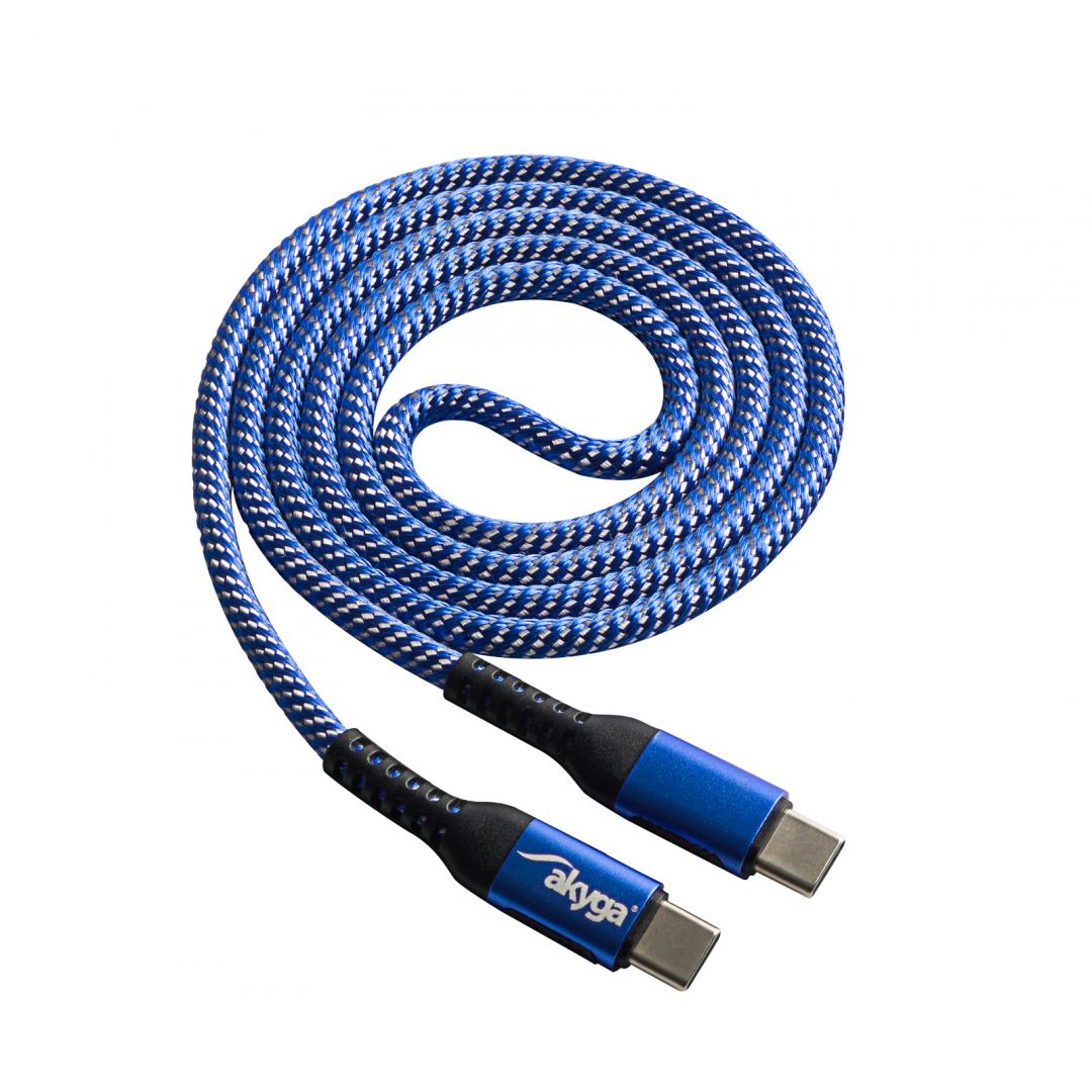 Akyga AK-USB-37 Cable USB Type-C (m) / USB Type-C (m) ver 2.0 100W 1m (AK-USB-37)
