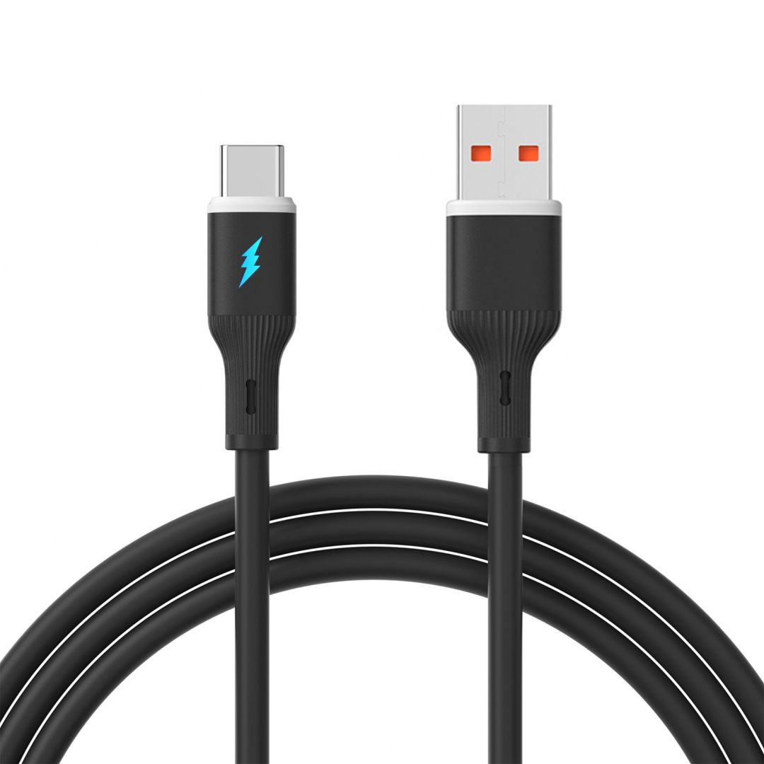 Akyga AK-USB-62 USB-A to USB-C 18W Cable 1m Black (AK-USB-62)