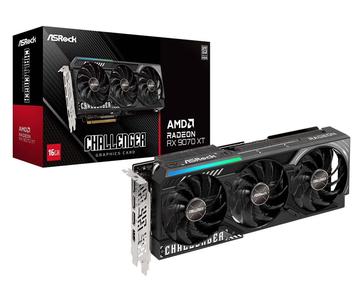 ASRock Radeon RX9070 XT Challenger 16GB (RX9070XT CL 16G)
