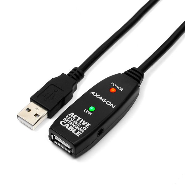 AXAGON ADR-210 USB Repeater kábel 10m Fekete (ADR-210)