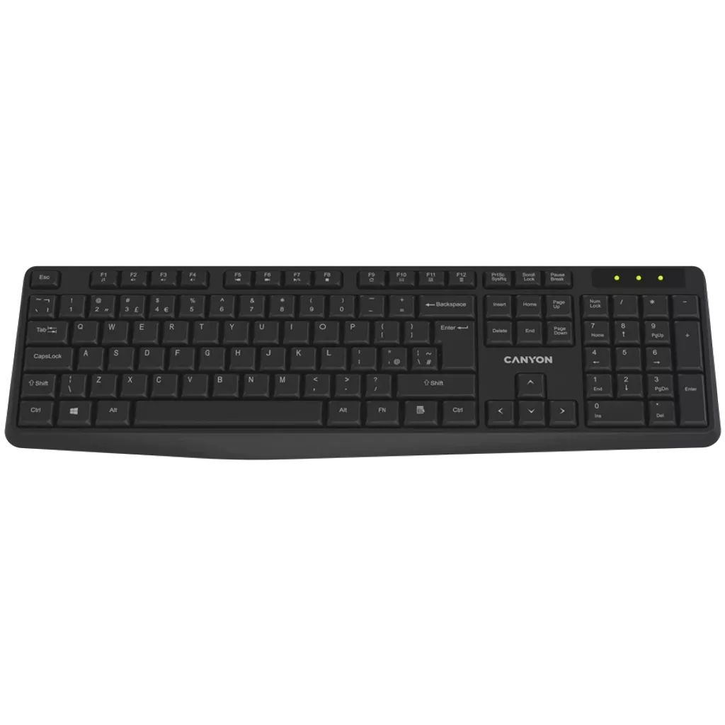 Canyon CNE-CKEYW01-HU Wireless Keyboard Black HU (CNE-CKEYW01-HU)