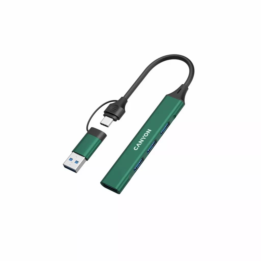 Canyon CNS-TDS02GR 4-portos USB2.0 HUB Green (CNS-TDS02GR)