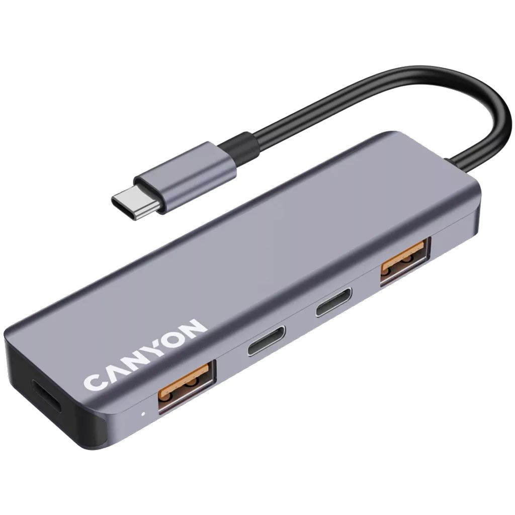 Canyon DS-18 5 Ports USB-C HUB Grey (CNS-TDS18)