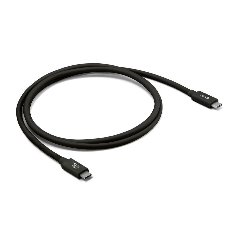 Club3D USB4 80Gbps Certified 240W 8k240Hz Type-C 1,2m Cable Black (CAC-1570)