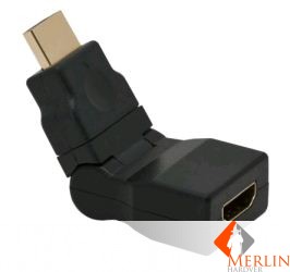 Delight HDMI/M to HDMI/F 180° forg/dönt. adapter