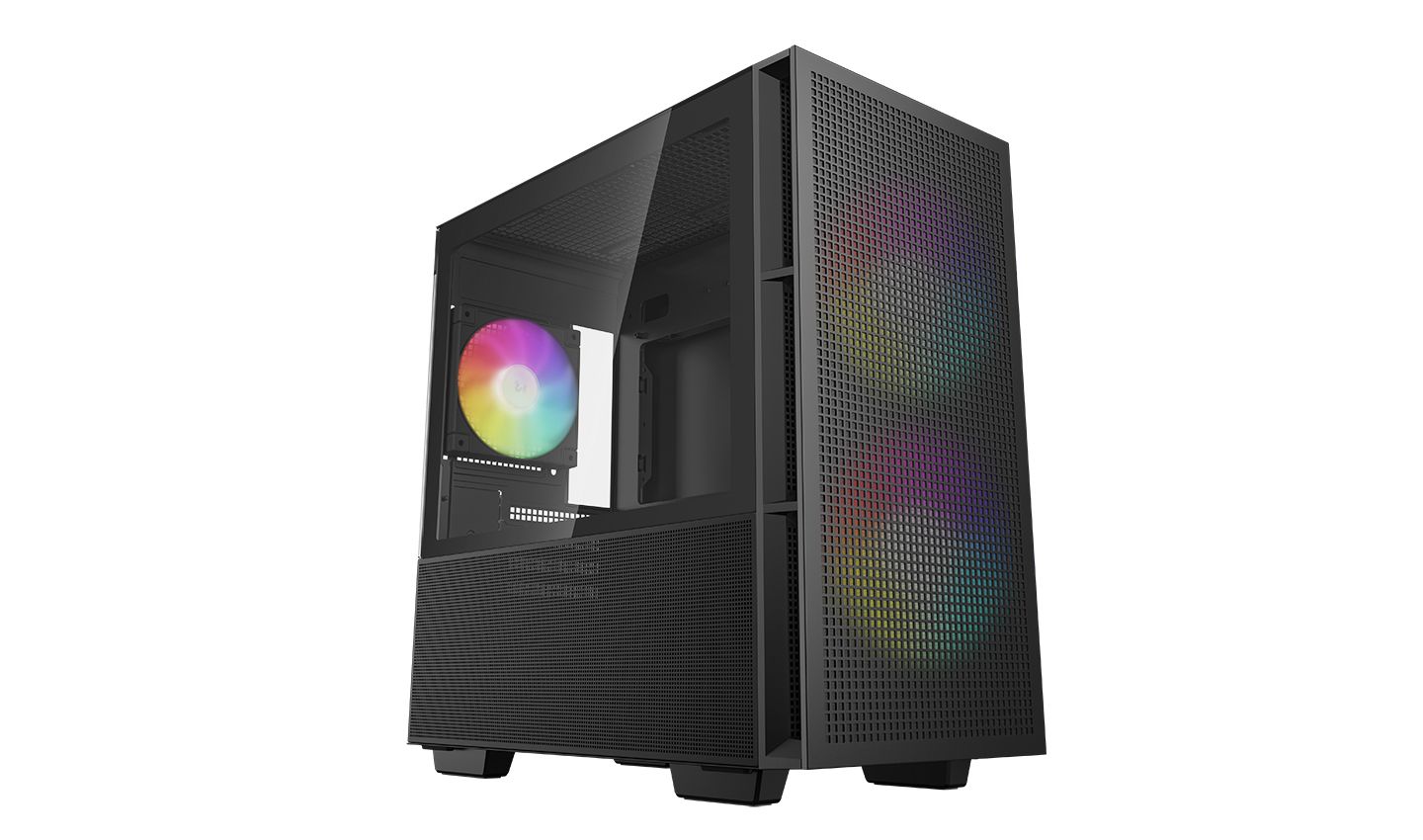 DeepCool CH360 Tempered Glass Black (R-CH360-BKAPE3-G-1)