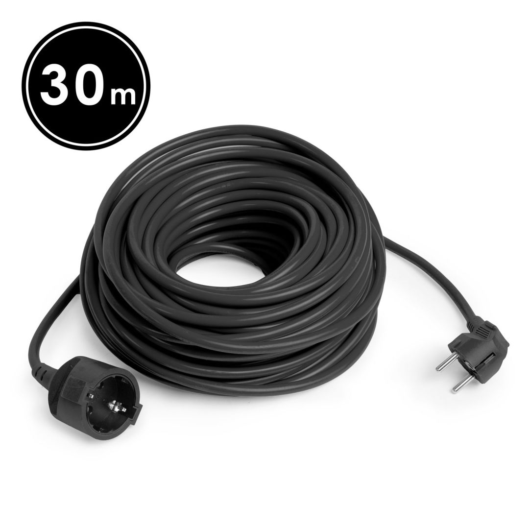 Delight Hálózati Hosszabbító 30m Black (20507BK)