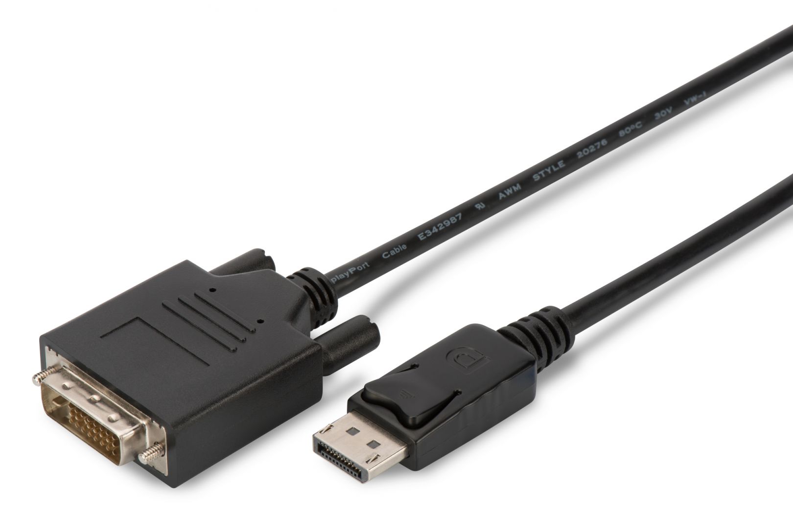 Assmann DisplayPort adapter cable, DP - DVI-D (Dual Link) (24+1) 1m Black (AK-340301-010-S)