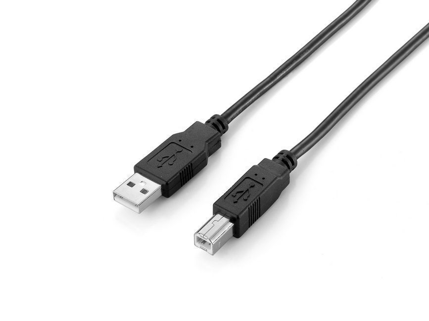 EQuip USB 2.0 Type A to Type B Cable 2m Black (128864)