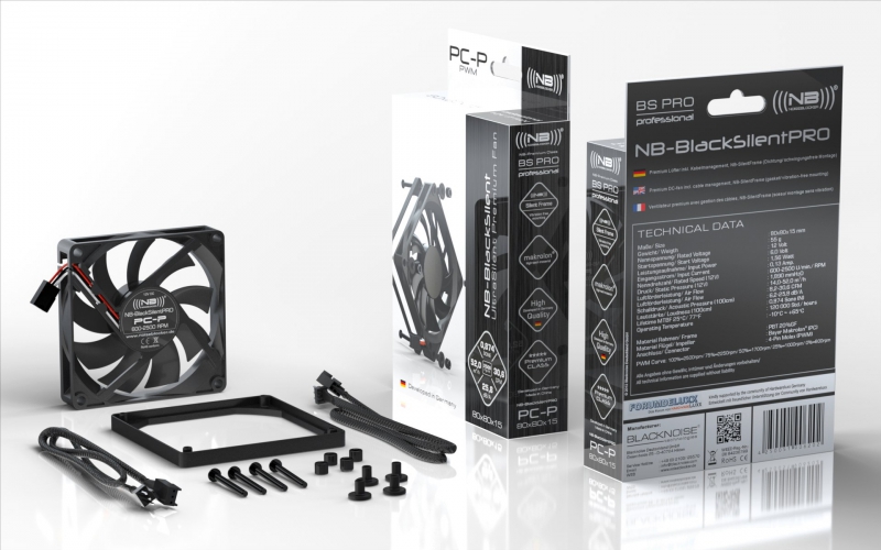 Noiseblocker BlackSilent Pro Fan PC-P - 80mm