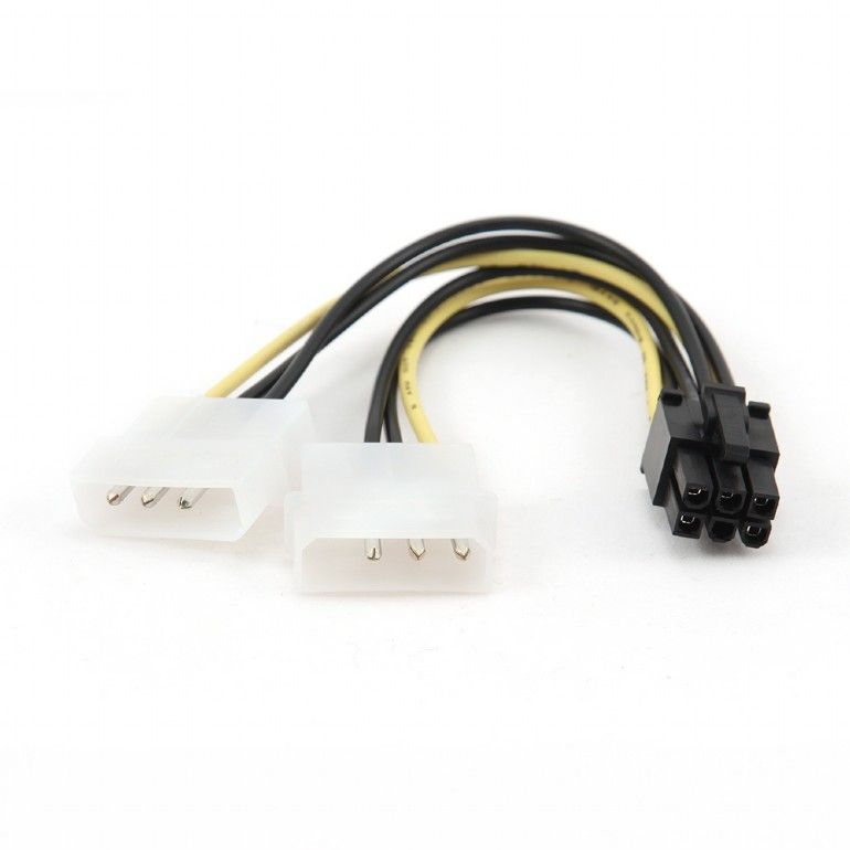 Gembird CC-PSU-6 Internal power adapter cable for PCI-Express 6 pin to Molex x 2 pcs (CC-PSU-6)