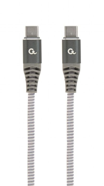 Gembird CC-USB2B-CMCM100-1.5M 100W Type-C Power Delivery (PD) Premium Charging & Data cable 1,5m Grey (CC-USB2B-CMCM100-1.5M)