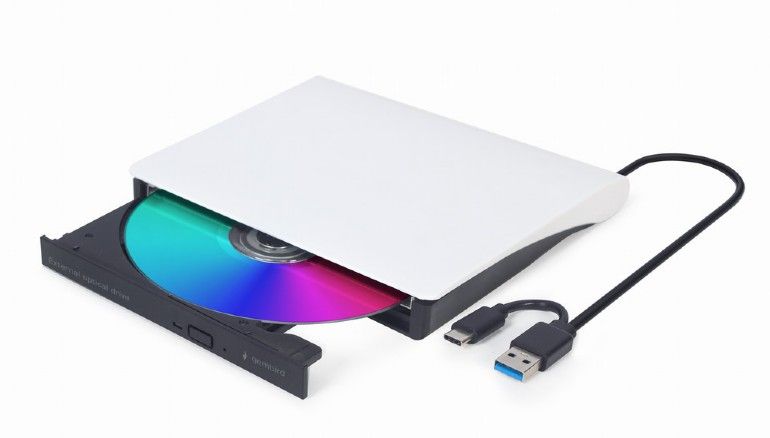 Gembird DVD-USB-031-BW Slim DVD-Writer Black/White BOX (DVD-USB-031-BW)