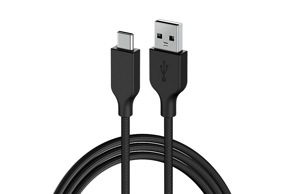 Genius ACC-A2CC-3A USB-A to USB-C 3A QC3.0 charging cable & data 1m Black (32590007400)
