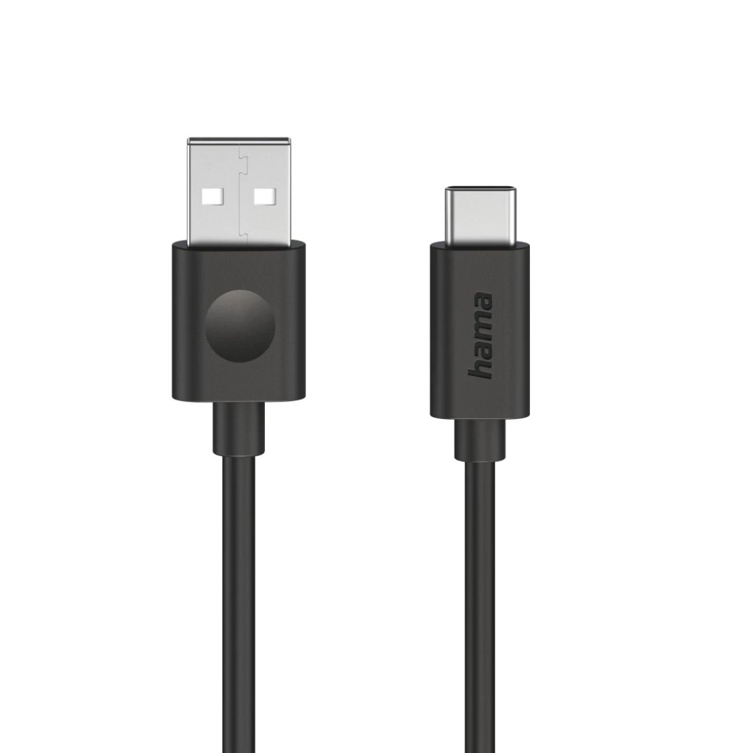 Hama USB-A to USB-C 60W Cable 1,2m Black (00086447)