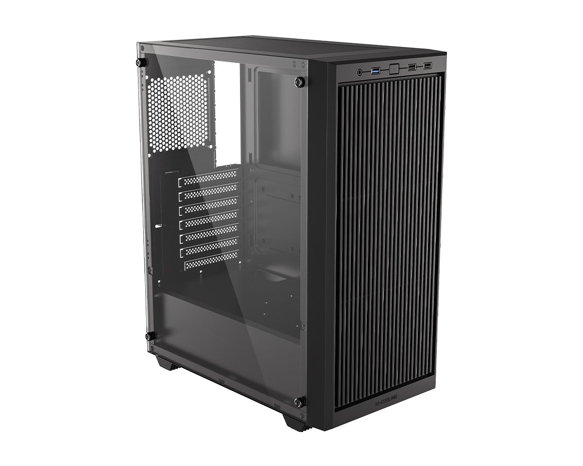 ID-COOLING WARE 310 fekete edzett üveg ATX számítógépház (WARE 310)