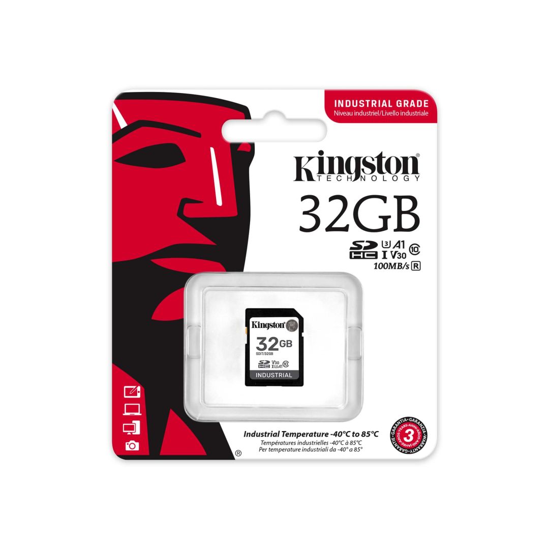 Kingston 32GB SDHC Industrial Class 10 U3 V30 A1 (SDIT/32GB)
