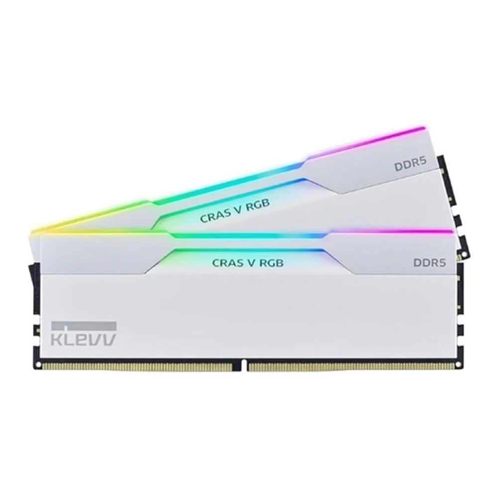 Klevv Cras V RGB Brilliant White 32GB Kit DDR5-6000 CL30 memória (KD5AGU880-60A300J)