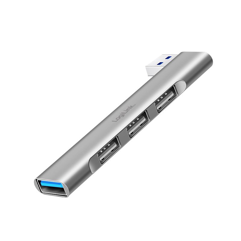 Logilink UA0436 Ultraslim 4-Port USB-A Hub Aluminium (UA0436)