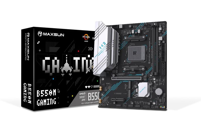 Maxsun MS-B550M GAMING WIFI AM4 B550 mATX alaplap (ALAMAXMSB550MGAMINGWIFI)