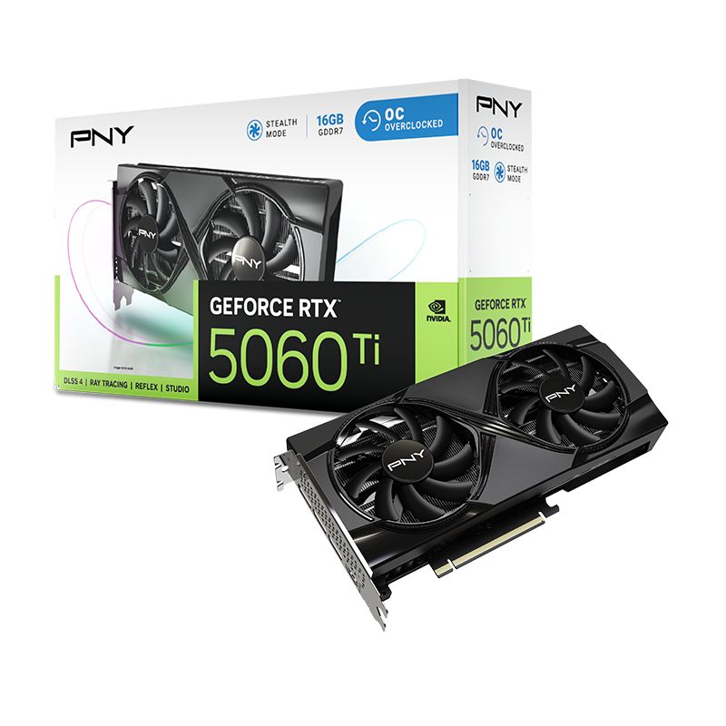 PNY GeForce RTX5060 TI 16GB DDR7 OC (VCG5060T16DFXPB1-O)