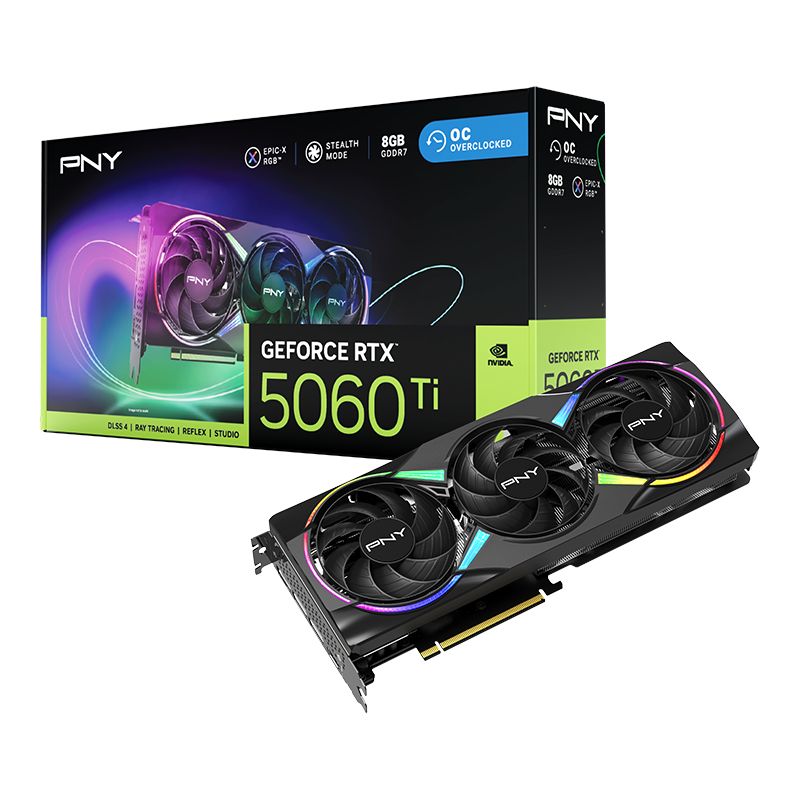 PNY GeForce RTX5060 TI 8GB DDR7 ARGB OC (VCG5060T8TFXXPB1-O)