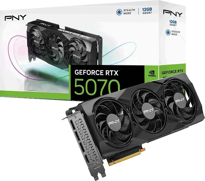 PNY GeForce RTX5070 12GB DDR7 GAMING TRIPLE FAN (VCG507012TFXPB1)