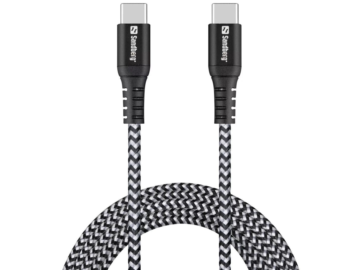 Sandberg Survivor USB-C Cable 100W 2 m fekete USB-C kábel (441-67)